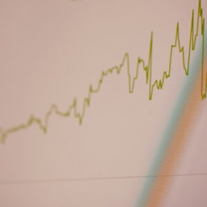 Blatt zeigt Statistik aus Test für depressive Symptome