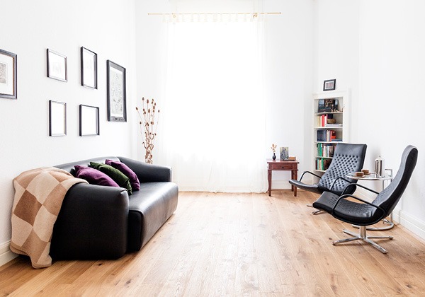 Therapieraum einer Privatpraxis für Psychotherapie in Frankfurt Nordend, Nähe Westend